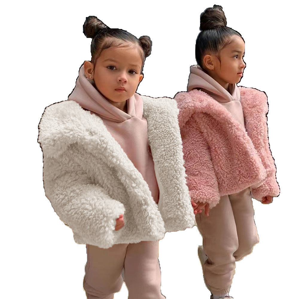 Damen Kuschelige und voluminöse Teddyjacke Drune