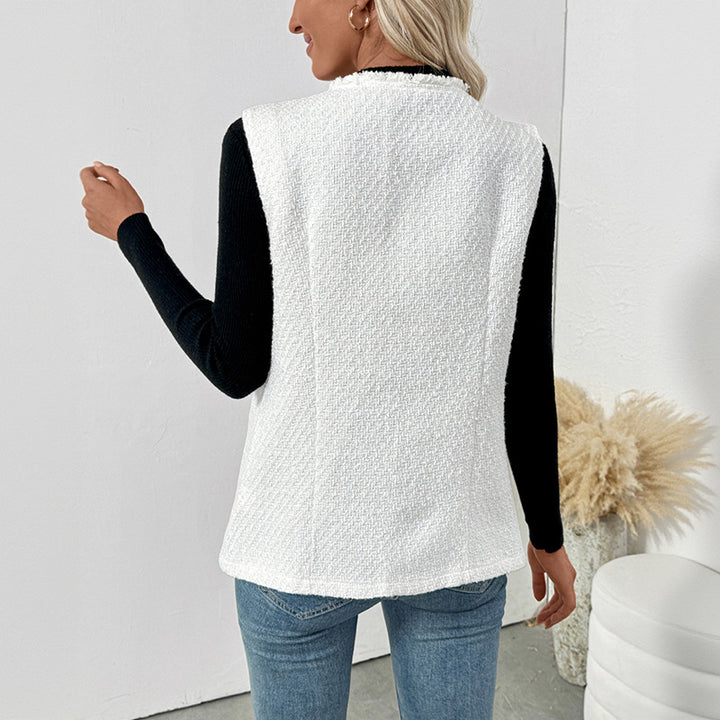 Damen Strickweste mit eleganter Knopfleiste und praktischen Taschen Drune
