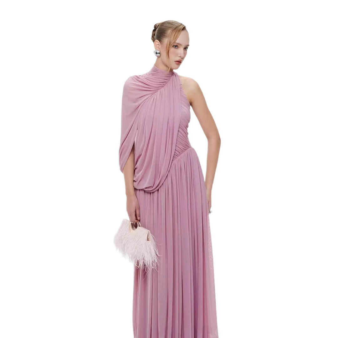 Damen Elegantes Abendkleid mit asymmetrischem Design und schicker Drapierung Drune