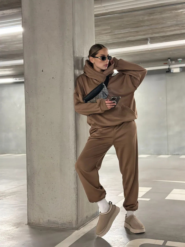 Damen lässiges und gemütliches Lounge-Set Drune