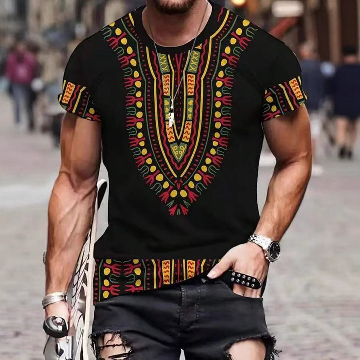 Herren Shirt mit ethnischem Muster Drune