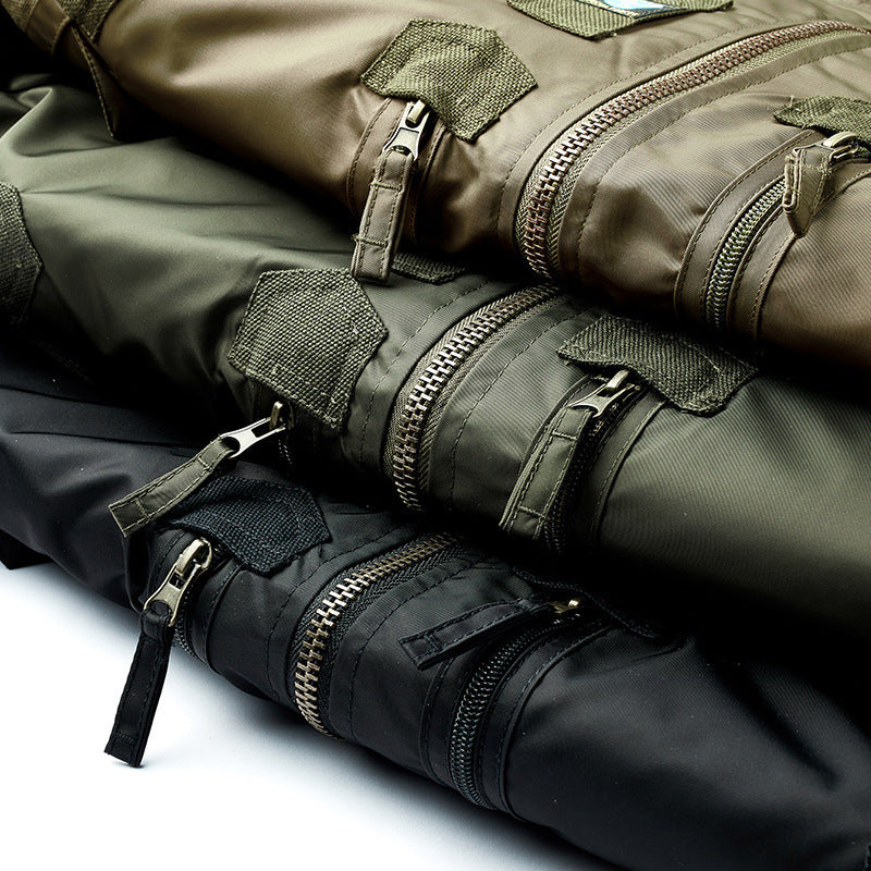 Herren stylische Bomberjacke mit vielseitigen Taschen Drune