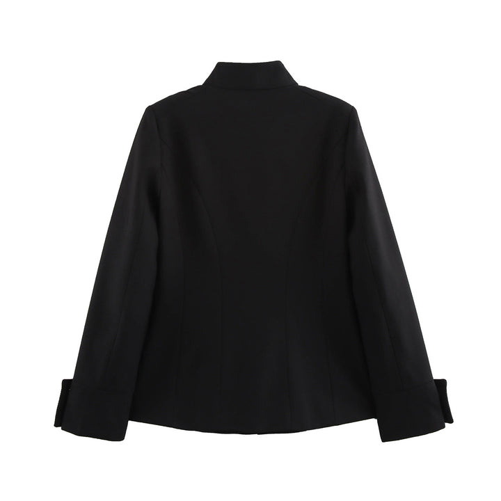Damen elegante Kurzjacke mit dekorativen Knöpfen Drune