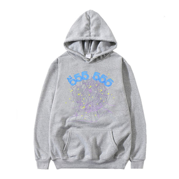 Damen Hoodie mit kreativem Spinnennetz-Motiv Drune