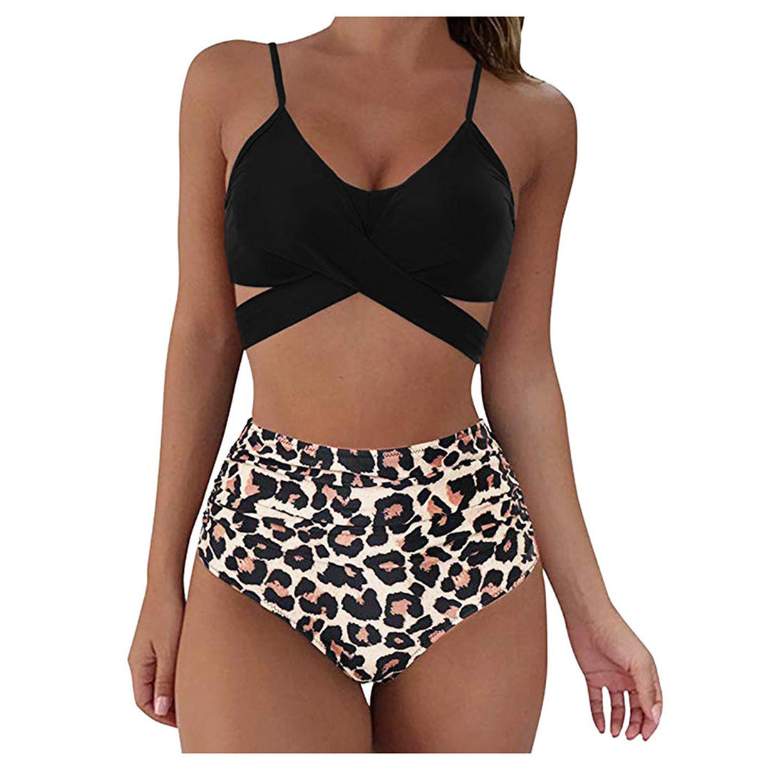 Damen Crop-Top Bikini-Set mit geflochtenem Design Drune