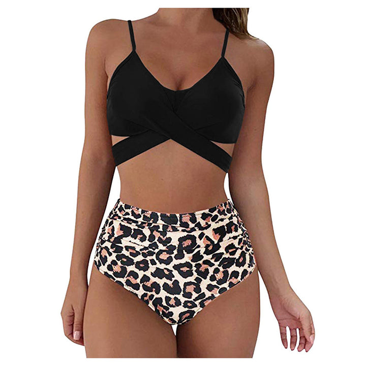 Damen Crop-Top Bikini-Set mit geflochtenem Design Drune