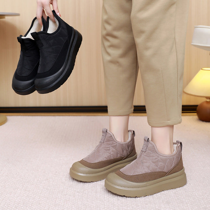 Damen Bequeme und wetterfeste Slip-On Boots mit weichem Innenfutter Drune