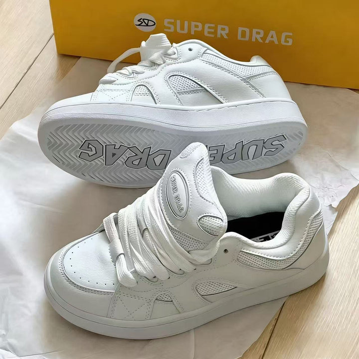 Damen Lifestyle Sneakers mit atmungsaktiver Mesh-Struktur und rutschfester Sohle Drune