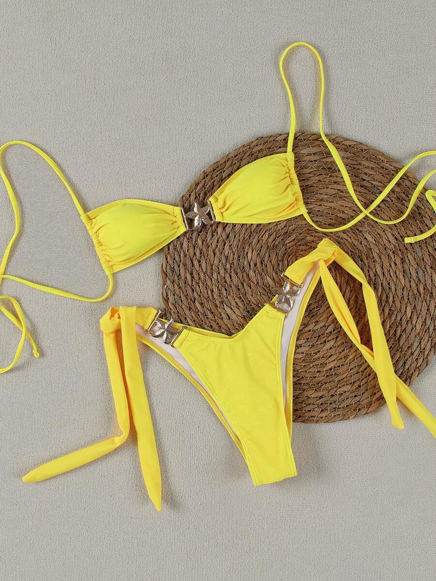 Damen Bikini-Set mit eleganten Schnallen Drune