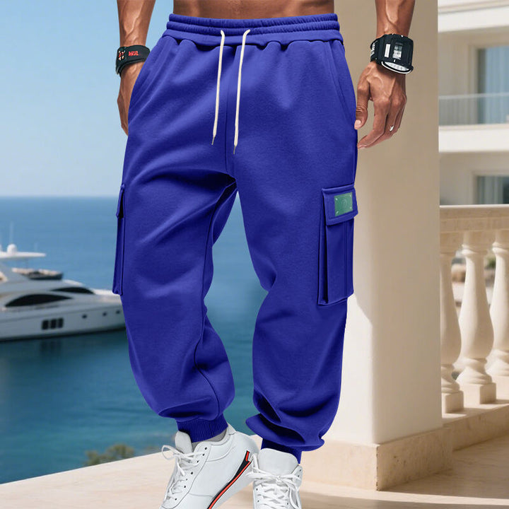 Herren Sportliche Cargo-Hose mit Seitentaschen Drune