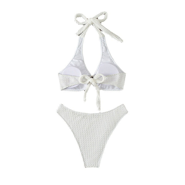 Damen Triangel-Bikini mit raffiniertem Ring-Detail und markantem Strukturdesign Drune