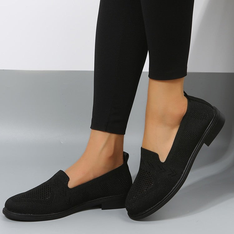 Damen luftige Slip-On Sneakers mit atmungsaktivem Netzmaterial Drune