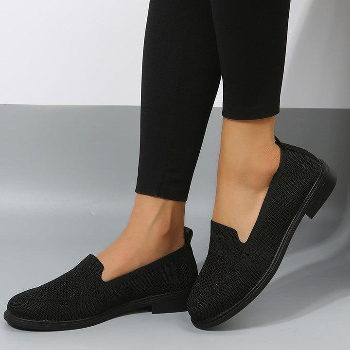 Damen luftige Slip-On Sneakers mit atmungsaktivem Netzmaterial Drune