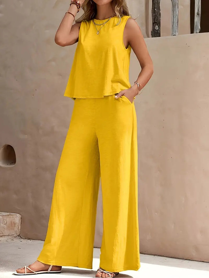 Damen Übergroßes Set aus Oberteil und Hose Drune