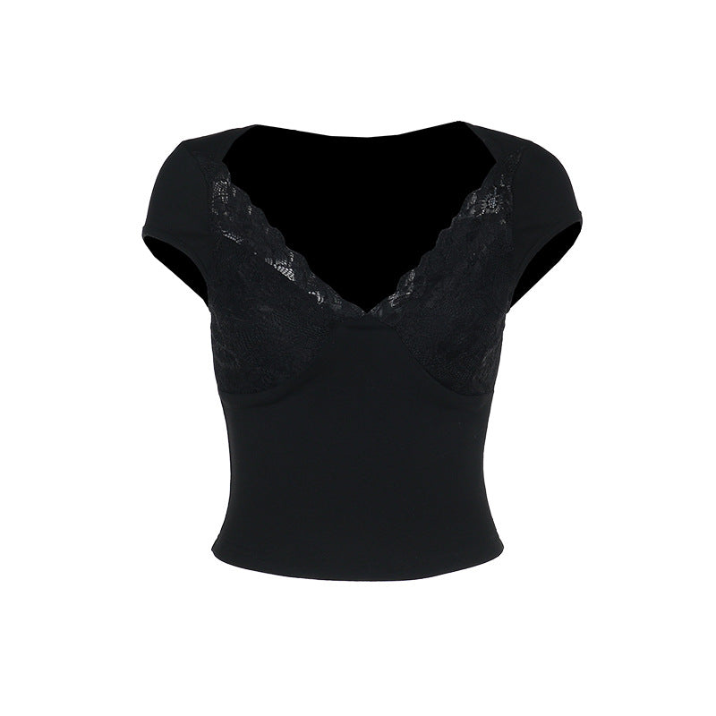 Damen Spitzen-Bustier mit raffiniertem Netzdesign Drune