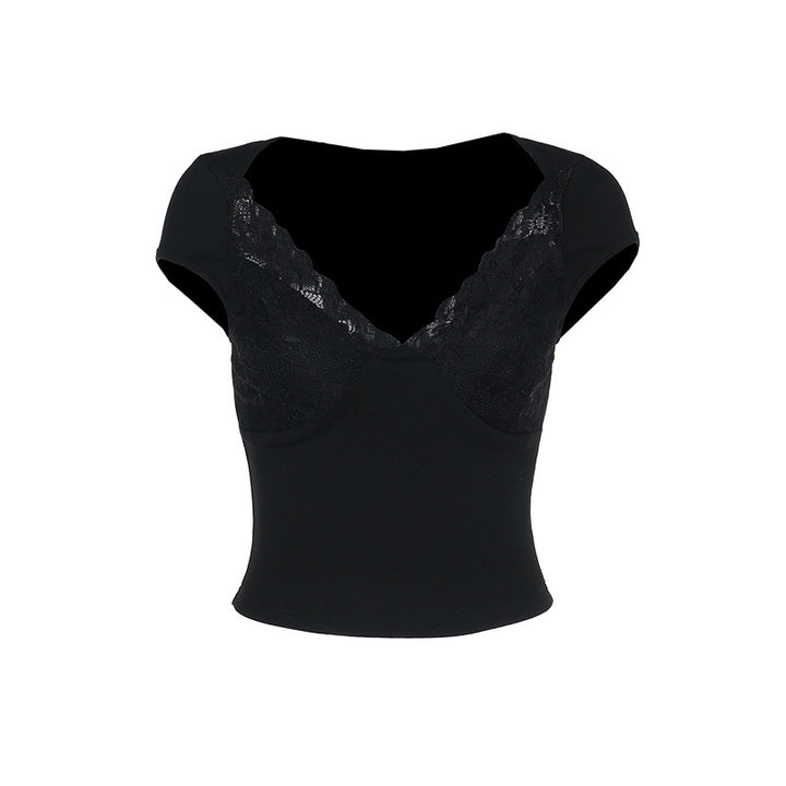 Damen Spitzen-Bustier mit raffiniertem Netzdesign Drune