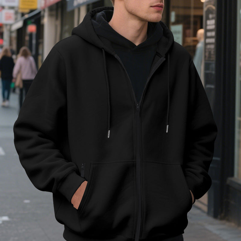 Herren Zip-Hoodie mit praktischen Taschen und atmungsaktiver Fleece-Innenausstattung Drune