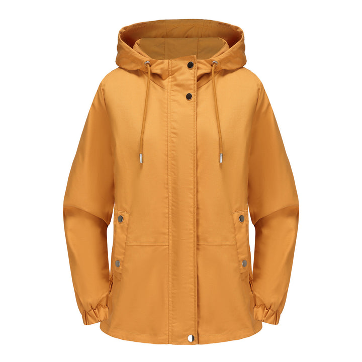 Damen leichte Windjacke mit verstellbarem Bund Drune