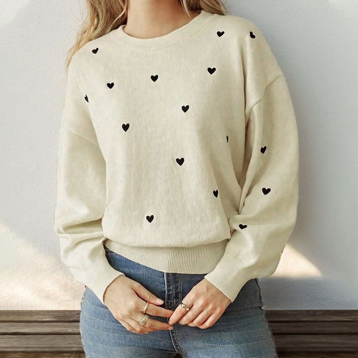 Damen lässiger Pullover mit gemütlichem Schnitt und weichem Material Drune