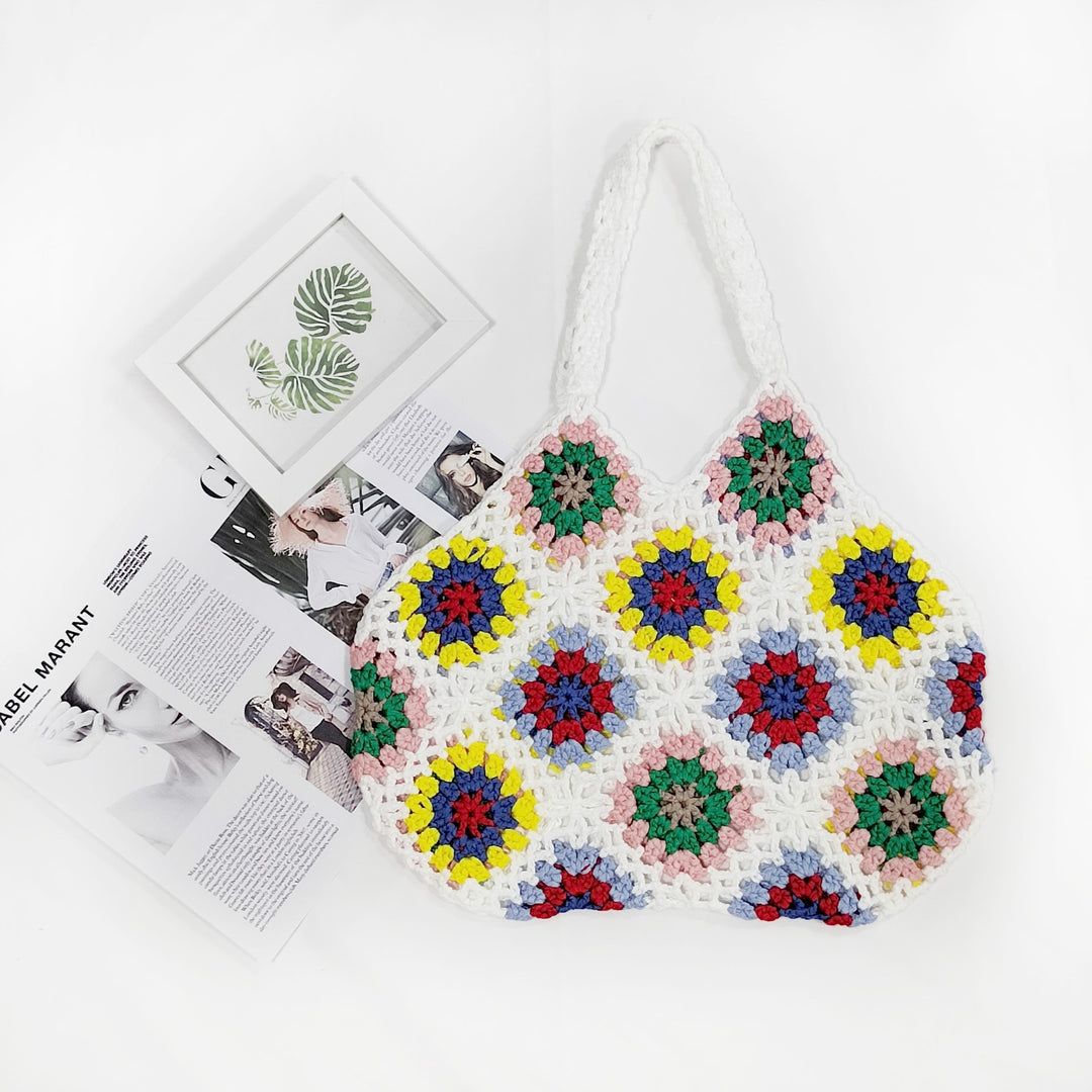 Damen Handgefertigte Häkel-Shopper-Tasche Drune