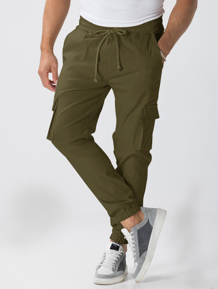 Herren Cargo-Hose mit elastischem Bund und praktischen Seitentaschen Drune