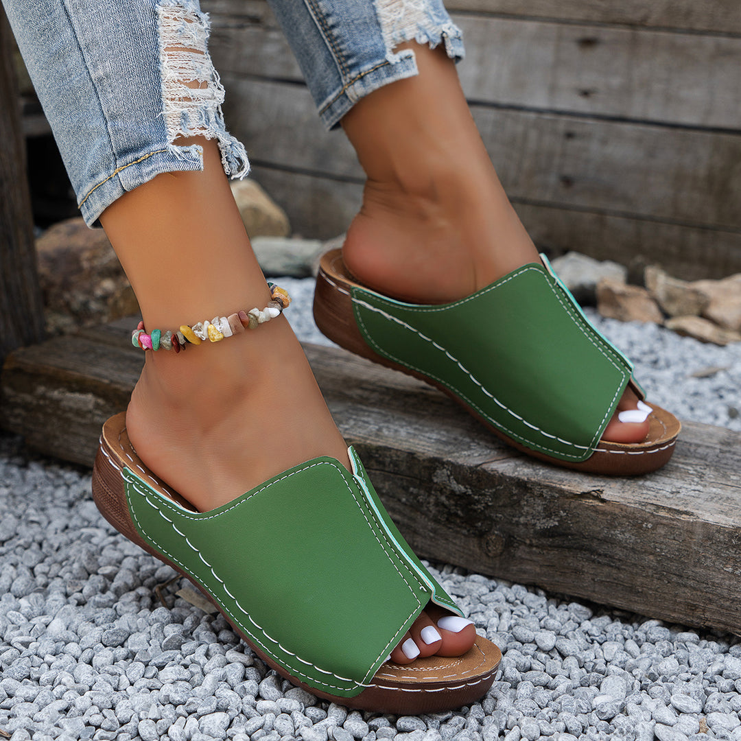 Damen Komfortable Riemensandalen mit anatomisch geformtem Fußbett Drune