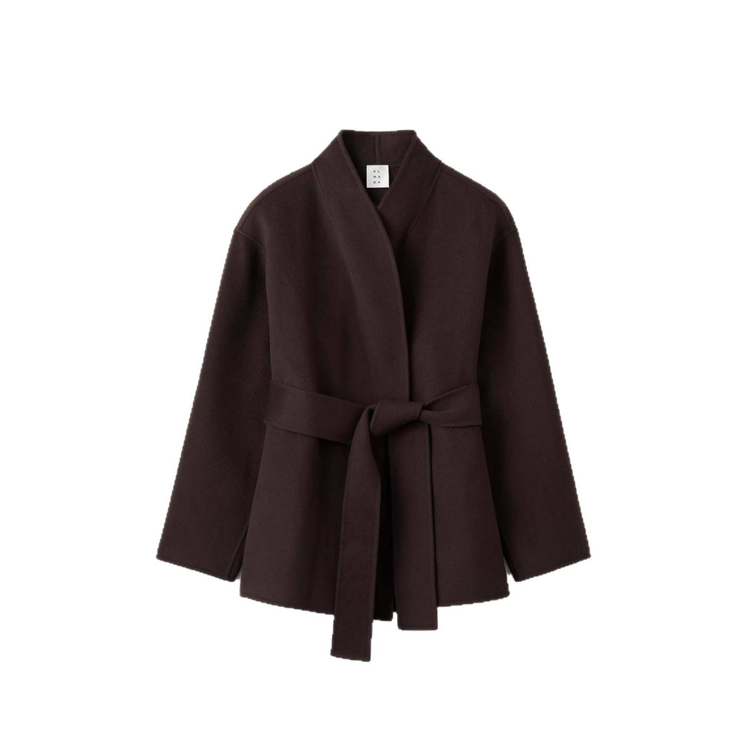 Damen Wickeljacke aus hochwertigem, weichem Material mit tailliertem Schnitt Drune