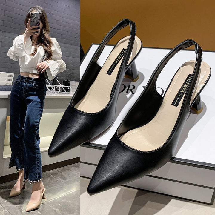 Damen Slingback Pumps mit stilvollem Plateau Drune