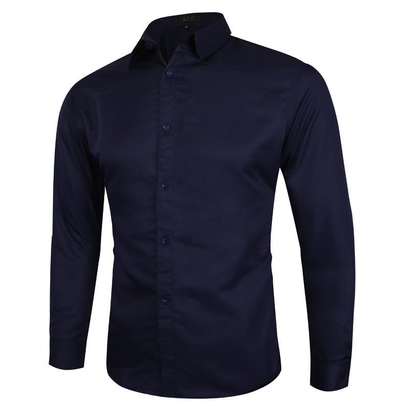 Herren nan Slim-Fit Businesshemd mit Kentkragen Stretchkomfort und bügelleichter Baumwollmischung Drune
