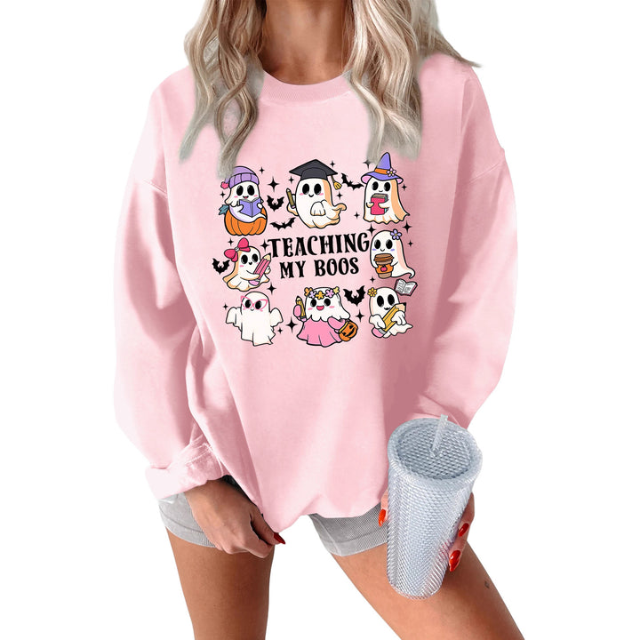 Damen Sweatshirt mit verspieltem Halloween-Motiv und lässigem Schnitt Drune