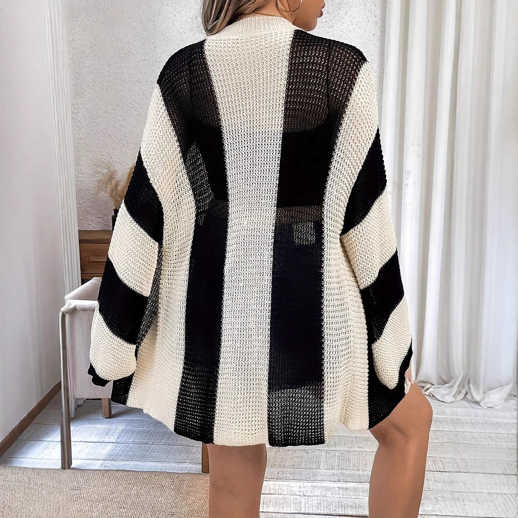 Damen Strickjacke im luftigen Netzdesign Drune