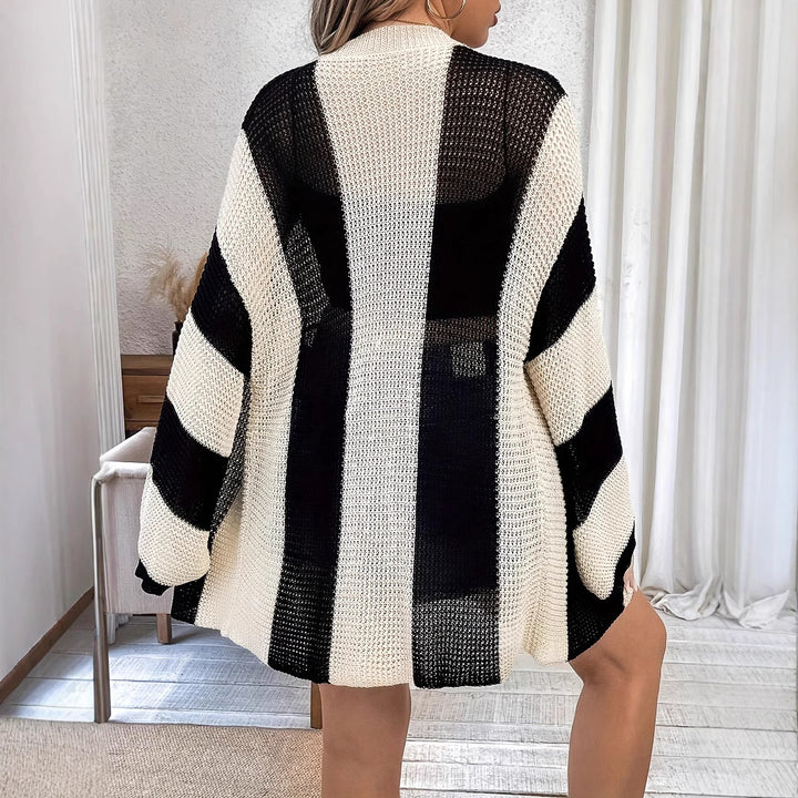 Damen Strickjacke im luftigen Netzdesign Drune