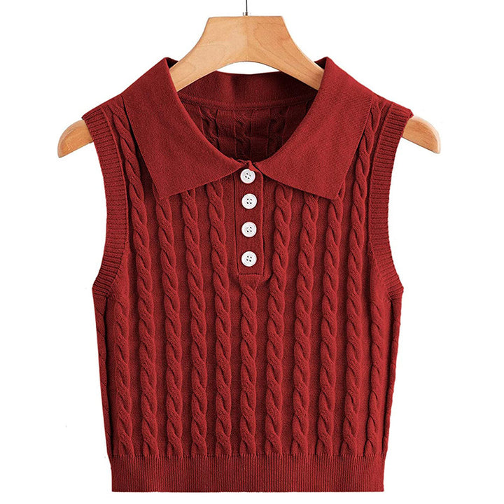 Damen Stricktop mit Kollo Drune