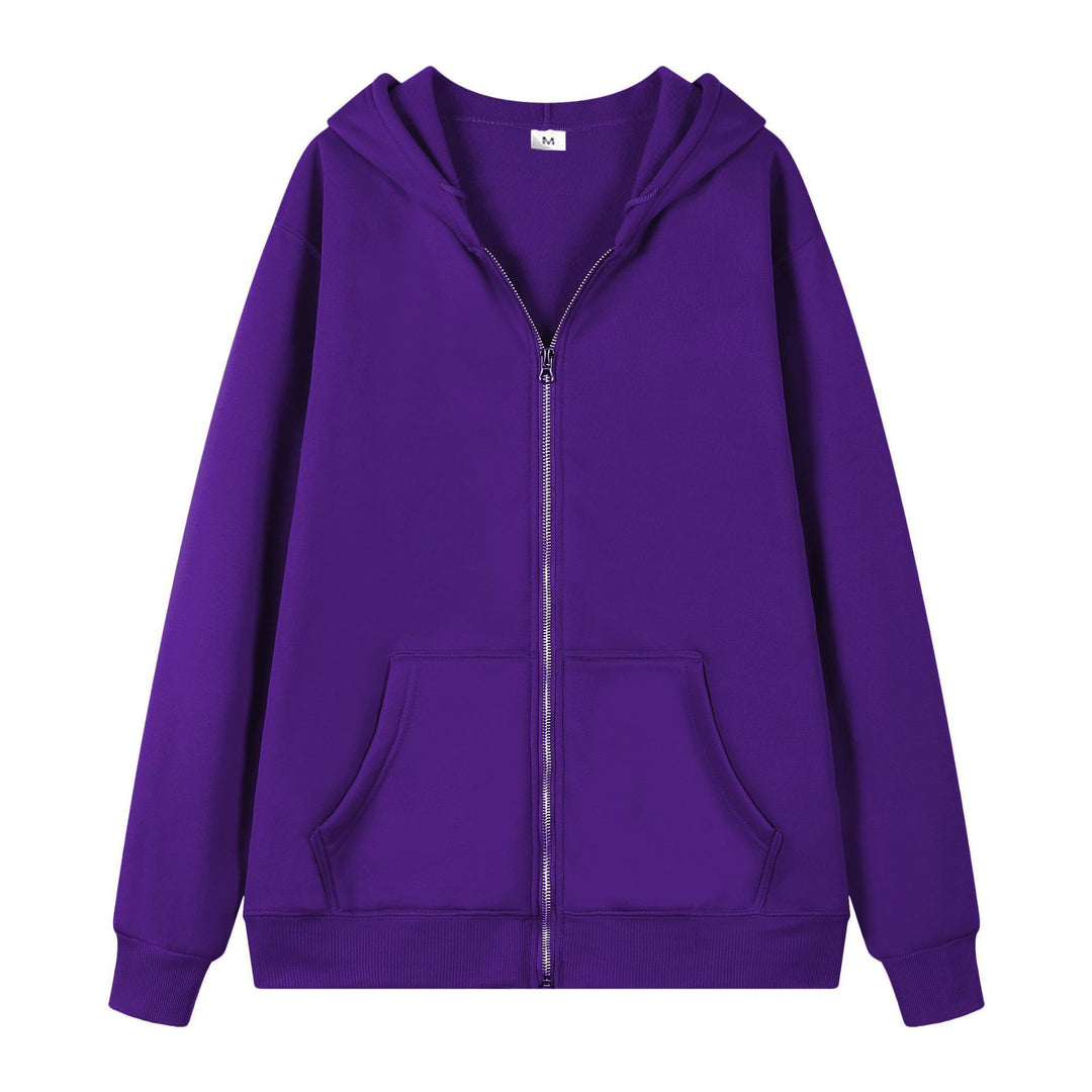 Damen Oversized Kapuzenjacke mit Reißverschluss Drune