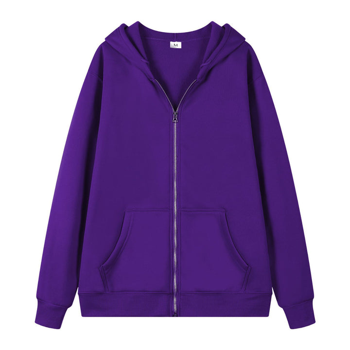 Damen Oversized Kapuzenjacke mit Reißverschluss Drune