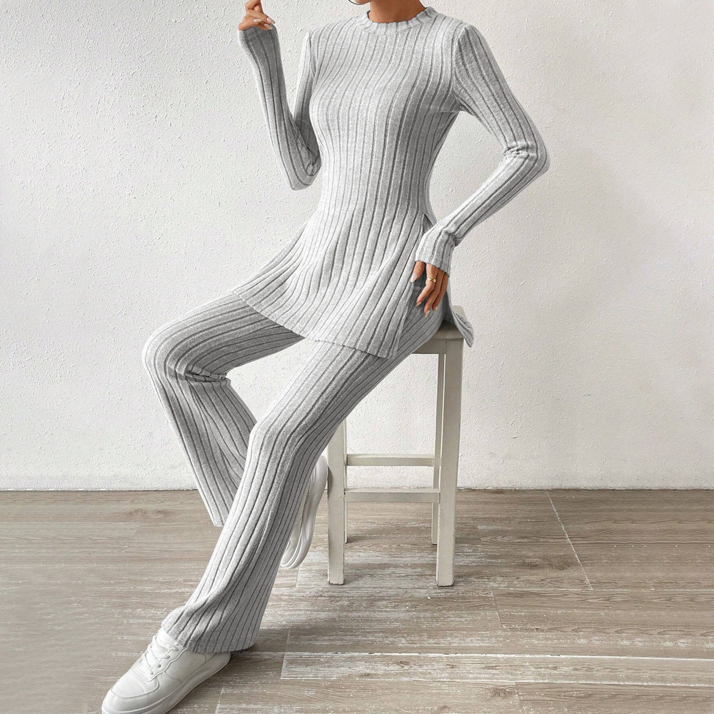 Damen Strickanzug mit eleganten langen Ärmeln und modischem Schnitt Drune