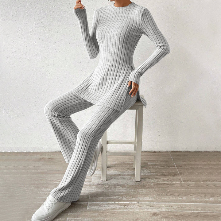 Damen Strickanzug mit eleganten langen Ärmeln und modischem Schnitt Drune