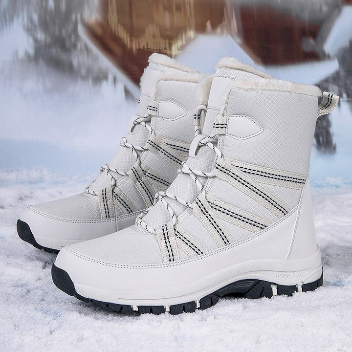 Damen Isolierte Winterstiefel mit rutschfester Sohle und atmungsaktivem Obermaterial Drune