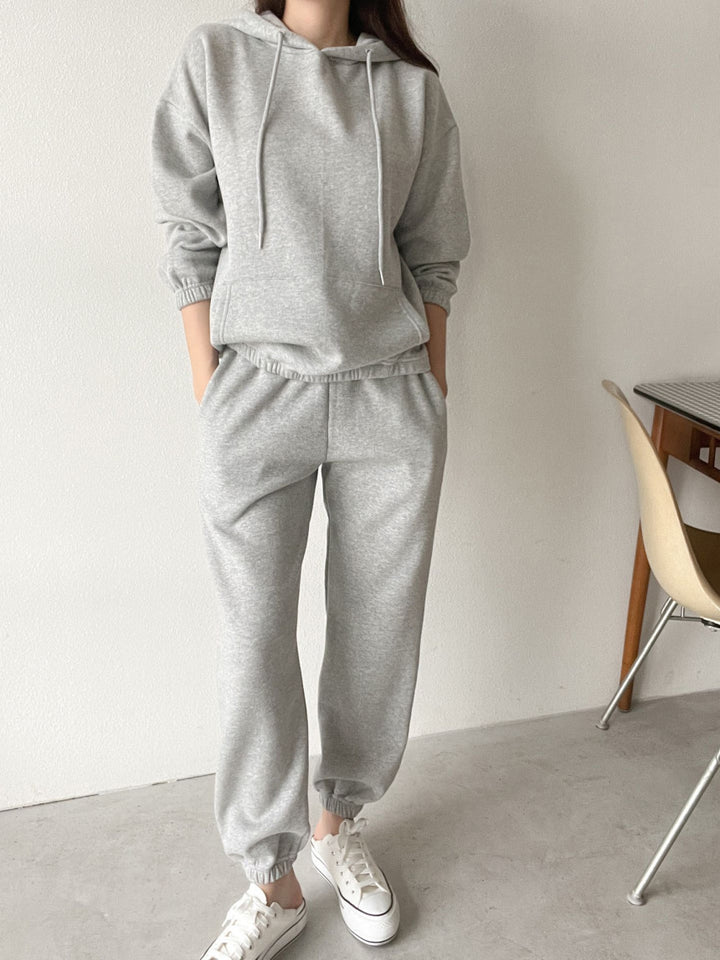 Damen Lässiger Hoodie und Jogger-Set Drune