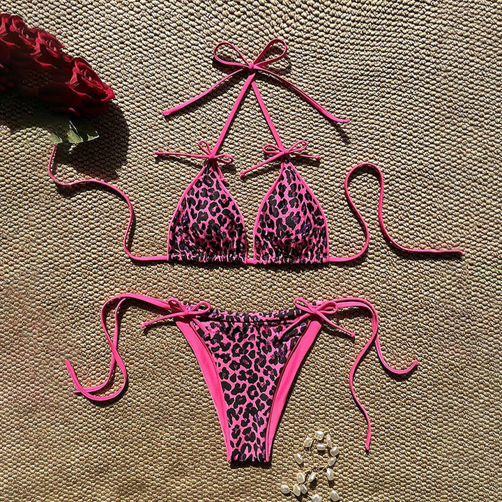 Damen Triangel-Bikini mit verspieltem Safari-Design Drune