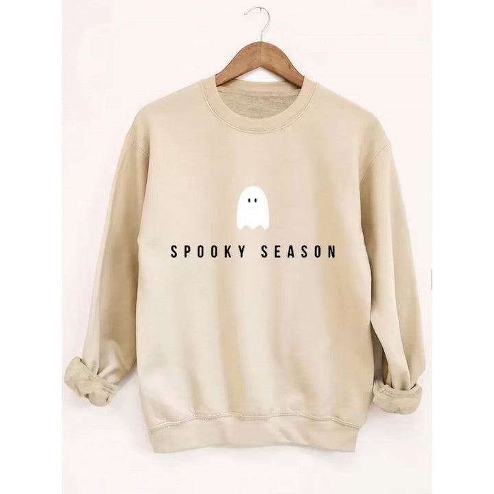 Unisex nan lässiges Halloween Sweatshirt mit Gespenst-Print und Oversize-Schnitt Drune