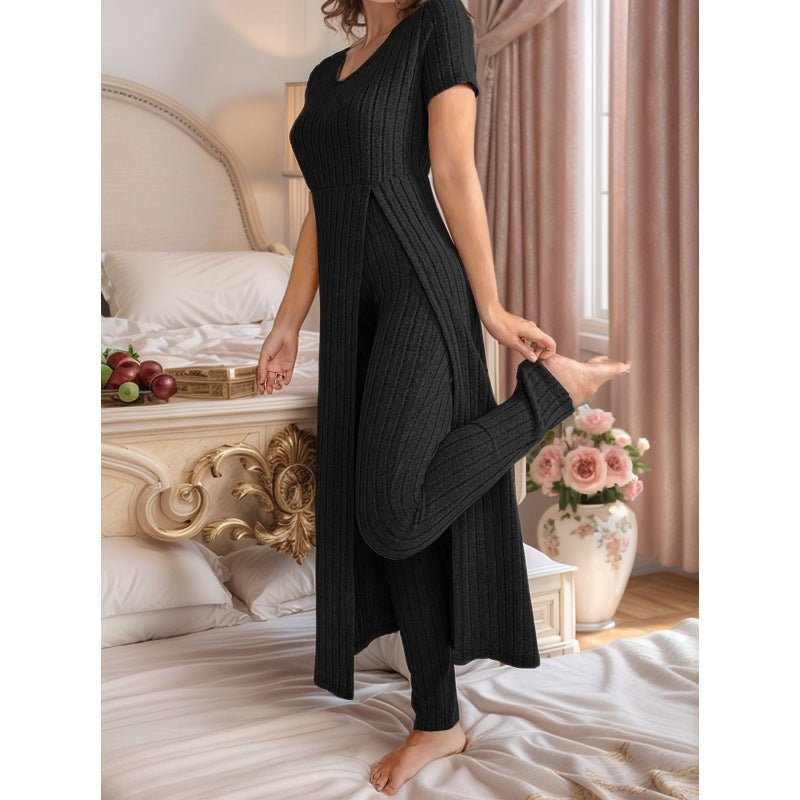 Damen Gemütliches Strickkleid und Leggings Set Drune