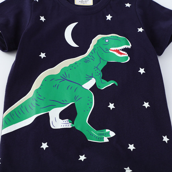 Jungen T-Shirt mit kreativem Dinosaurier-Motiv Drune 1784092377