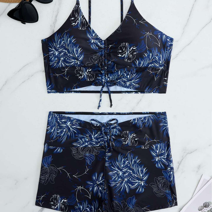 Damen Sportliches Bikini-Set mit verstellbaren Trägern Drune