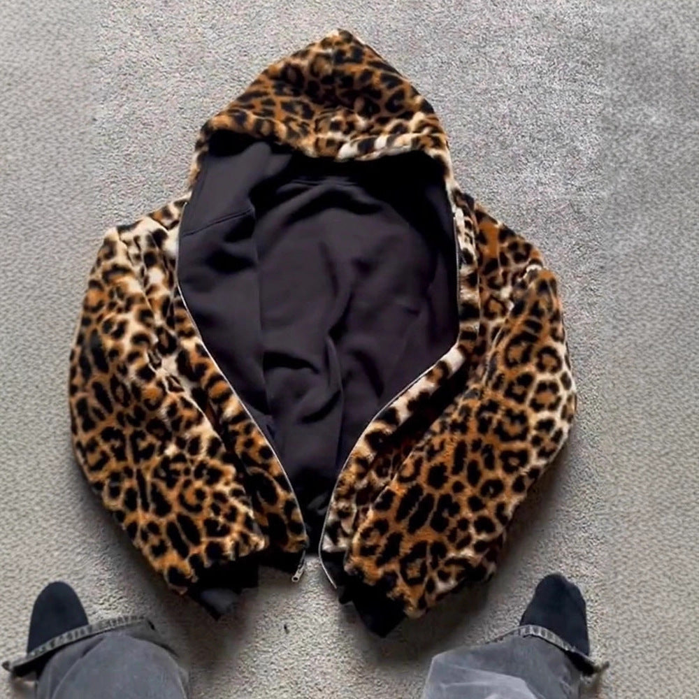 Damen trendige Kapuzenjacke mit samtiger Fütterung Drune