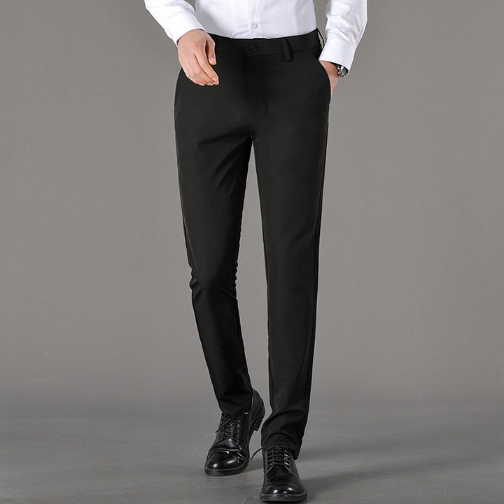 Herren schicke Chinohose mit slim fit Schnitt und elastischer Bund Drune