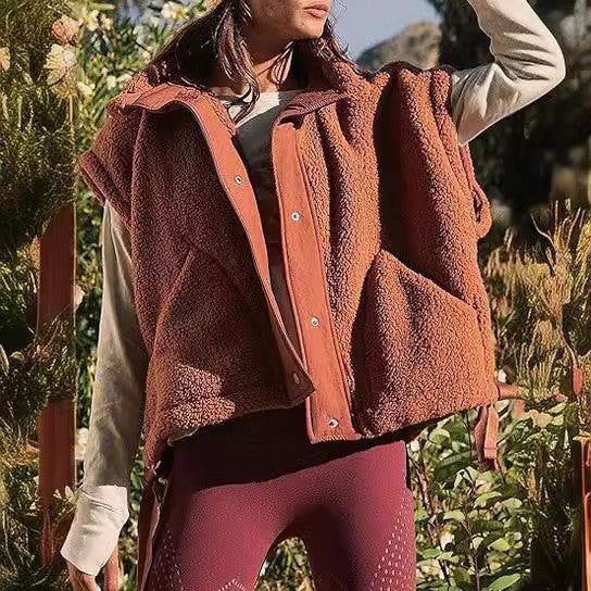 Damen Modische Fleece-Weste Drune