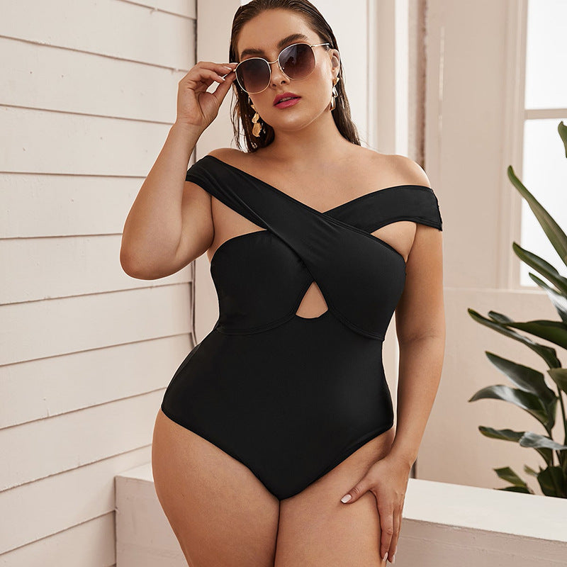 Damen Stilvoller Einteiler mit asymmetrischem Cut-Out Drune