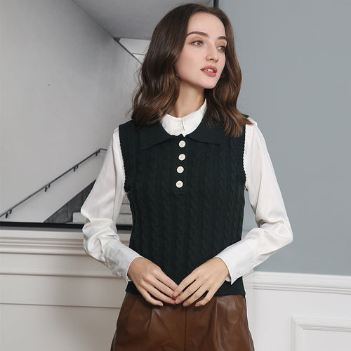 Damen Stricktop mit Kollo Drune