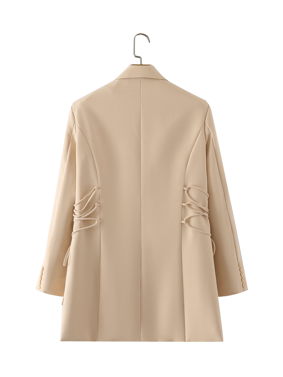 Damen modischer Blazer mit raffinierten Schnüroptiken und praktischen Taschen Drune